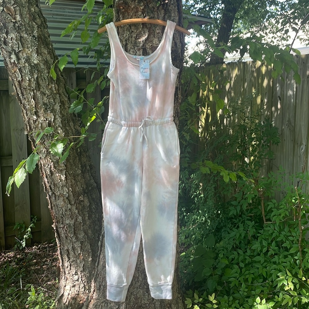 Hippie Rose fleece jumpsuit- NWT size small